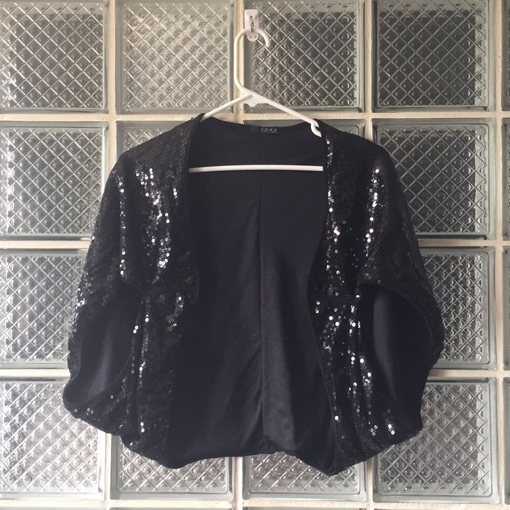 Sequin shawl
